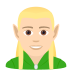 🧝🏻‍♂️ man elf: light skin tone display on JoyPixels